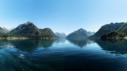 lake and mountains high definition(hd) photographic creative image