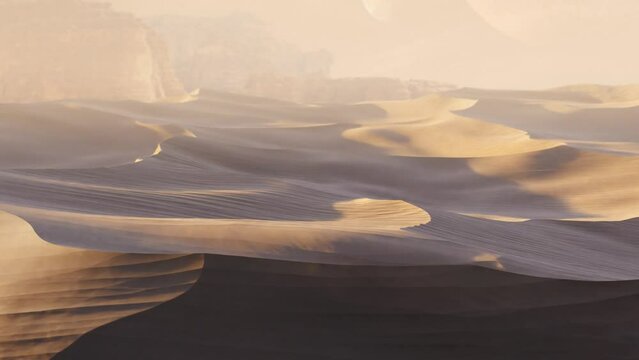 Travelling Across the Sand Dunes of an Alien World
