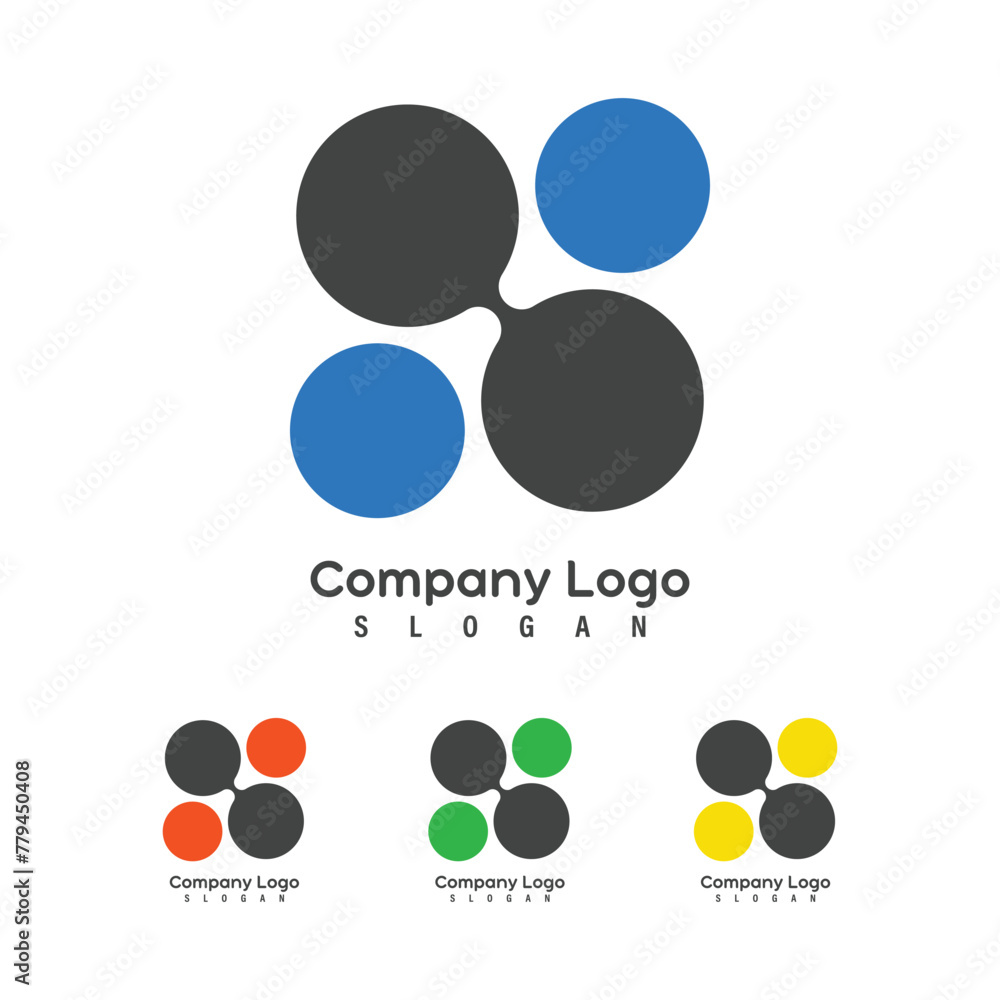 Poster company logo design template