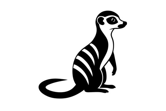 meerkat silhouette vector illustration