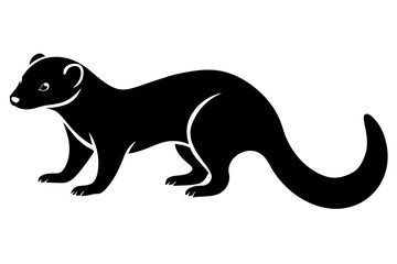 meerkat silhouette vector illustration