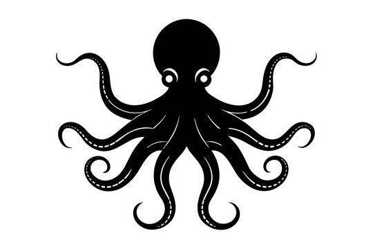 recommend clip art: octopus silhouette vector illustration