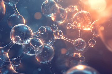 3d render of a dna molecule on blue background - obrazy, fototapety, plakaty