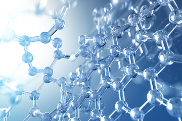 3d render of dna molecule