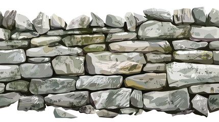 High resolution painted texture of stone wall flat vector