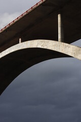 Concrete bridge in the suburbs of Bilbao - 779454457