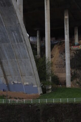 Concrete bridge in the suburbs of Bilbao - 779454835