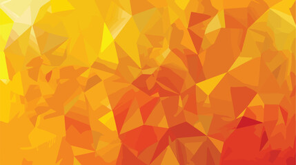 Illustration of abstract Orange Yellow banner low poly