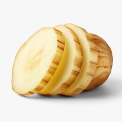 potato chips isolated on white background