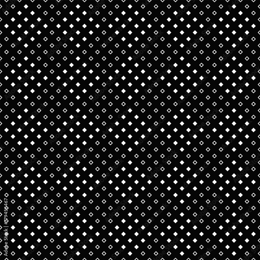 Poster geometrical black and white square pattern background design - abstract repeating vector illustratio
