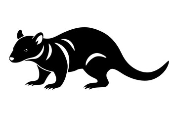 tasmanian devil silhouette vector illustration