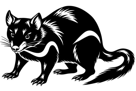 recommend clip art: tasmanian devil silhouette vector illustration