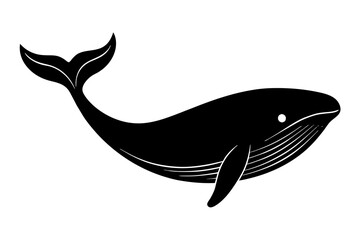 whale silhouette vector illustration