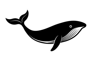 whale silhouette vector illustration