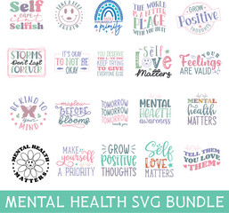 Mental health svg bundle