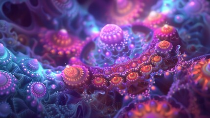 Art depicting life under the sea