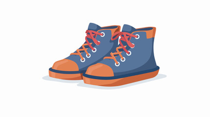 Shoes icon in flat style. Vector flat vector isolated