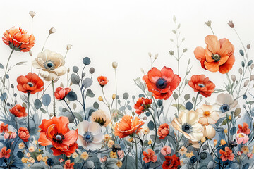 Ethereal watercolor florals.
