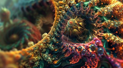 Art depicting life under the sea