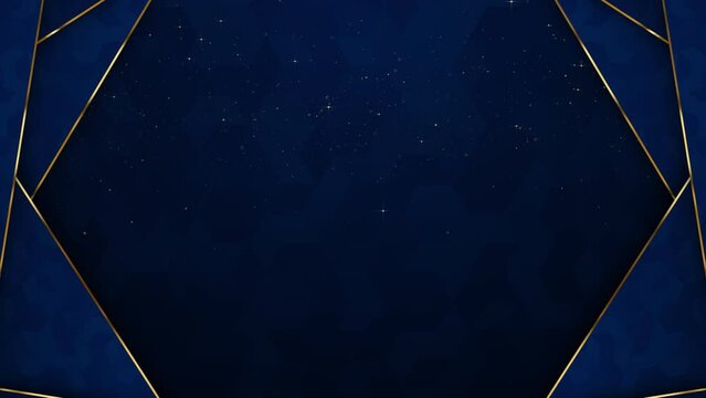 Particles gold bokeh framing event awards trailer titles cinematic concert openers luxury presentation background loop