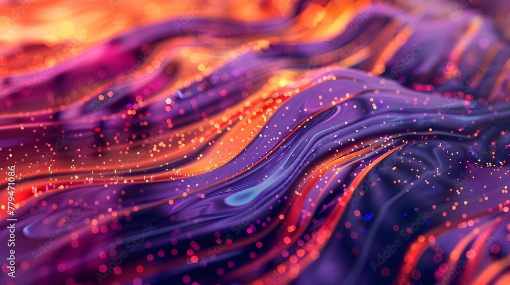 Poster Mesmerizing Fusion of Glitch Art and Stippled Dotwork in a Dynamic Digital Canvas