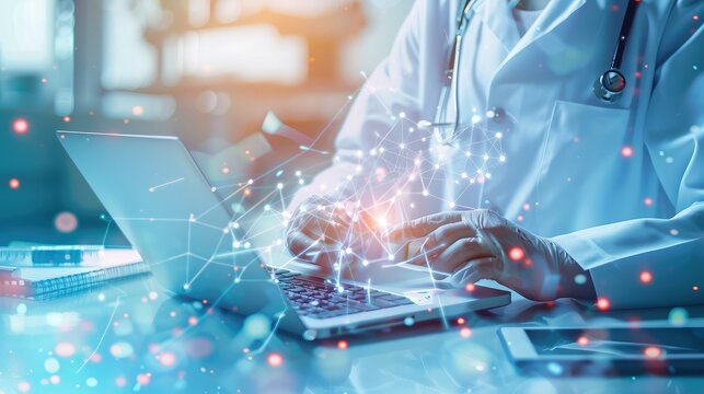 professional health care researchers working in life of medical science laboratory, technology of medicine chemistry lap experiment for hospital Generative Ai