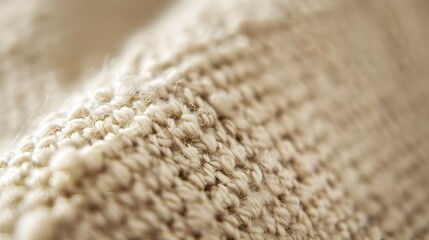 Cozy and Inviting Fabric Weave with Tactile Texture for Warm,Neutral Background - obrazy, fototapety, plakaty