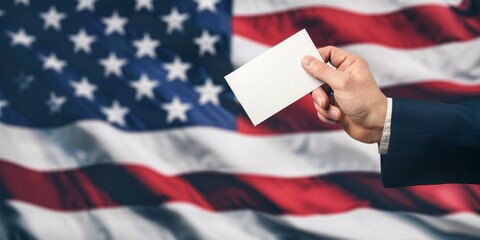 A person is putting a white piece of paper into a box