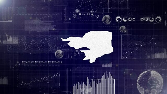 Guinea-Bissau Country Corporate Background, Abstract Elements Of Data analysis charts I Showcasing Data analysis technological Video with globe,Growth,Graphs,Statistic Data of Guinea-Bissau Country