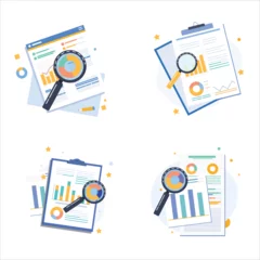 Tuinposter illustration of an icon for incorporating data exploration and analytics © Vuong