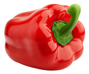 sweet Pepper, Paprika, isolated on white background, full depth of field