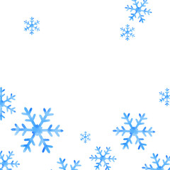 雪の結晶の背景イラスト