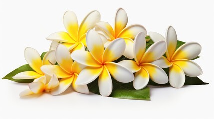 Obraz na płótnie Canvas frangipani flower isolated on white