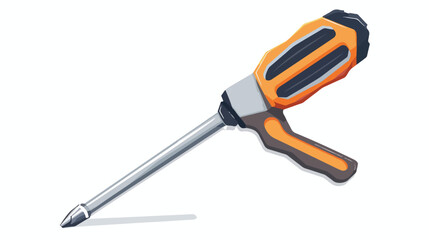 Screwdriver tool repair service icon vector illustration