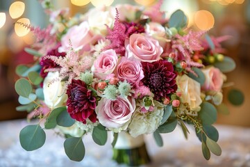 Obraz na płótnie Canvas bouquet of flowers for wedding ideas professional photography