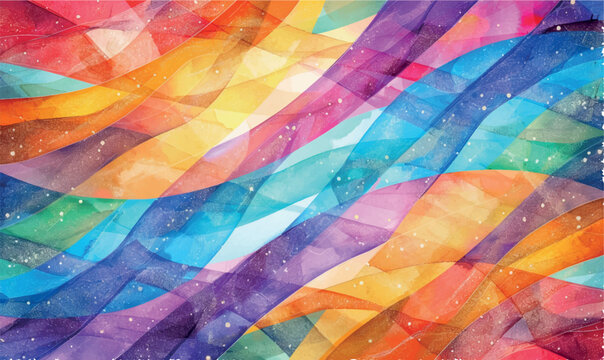 abstract colorful background with lines, rainbow