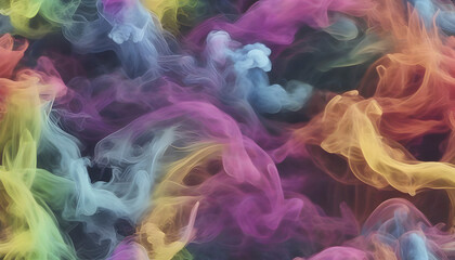 Abstract colored smoke elements. - obrazy, fototapety, plakaty