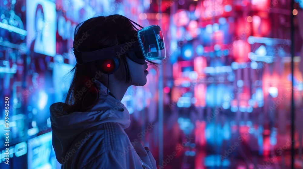 Poster capturing the essence of the digital zeitgeist in visual form ai generated illustration