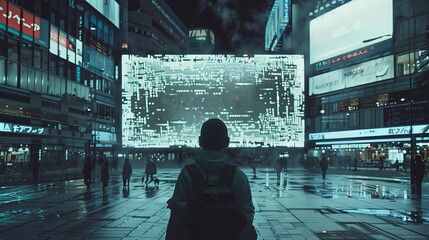 Capturing the essence of the digital zeitgeist in visual form  AI generated illustration