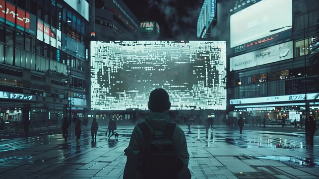 Capturing the essence of the digital zeitgeist in visual form  AI generated illustration