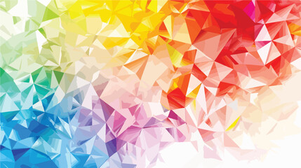Multicolored shiny polygon triangle background 