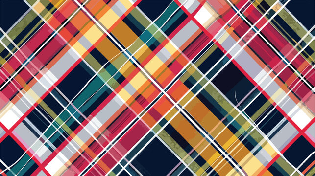 Tartan scotland seamless plaid pattern vector. Retro
