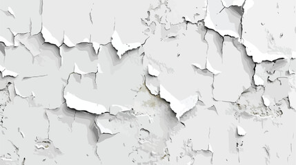 Panorama Of Damaged Plaster. Damaged Paint Texture. M
