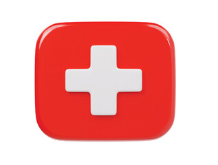 Medical icon 3d render illustration 