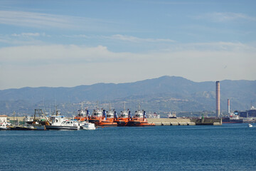 Fototapeta premium The port in Milazzo, Sicily, Italy