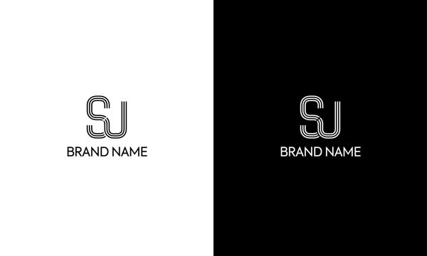 SU logo, SU logo design template, Initials logo, minimalist logo, flat logo design, su elegant style
