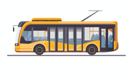 Obraz na płótnie Canvas Public transportation icon design template Flat vector