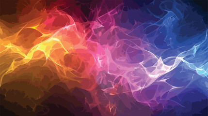 Rendering abstract colorful fractal light background