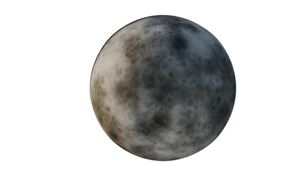 a large moon with a white background