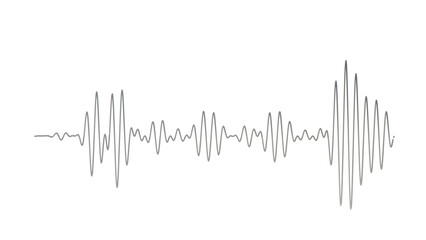 a white background with a white line of sound